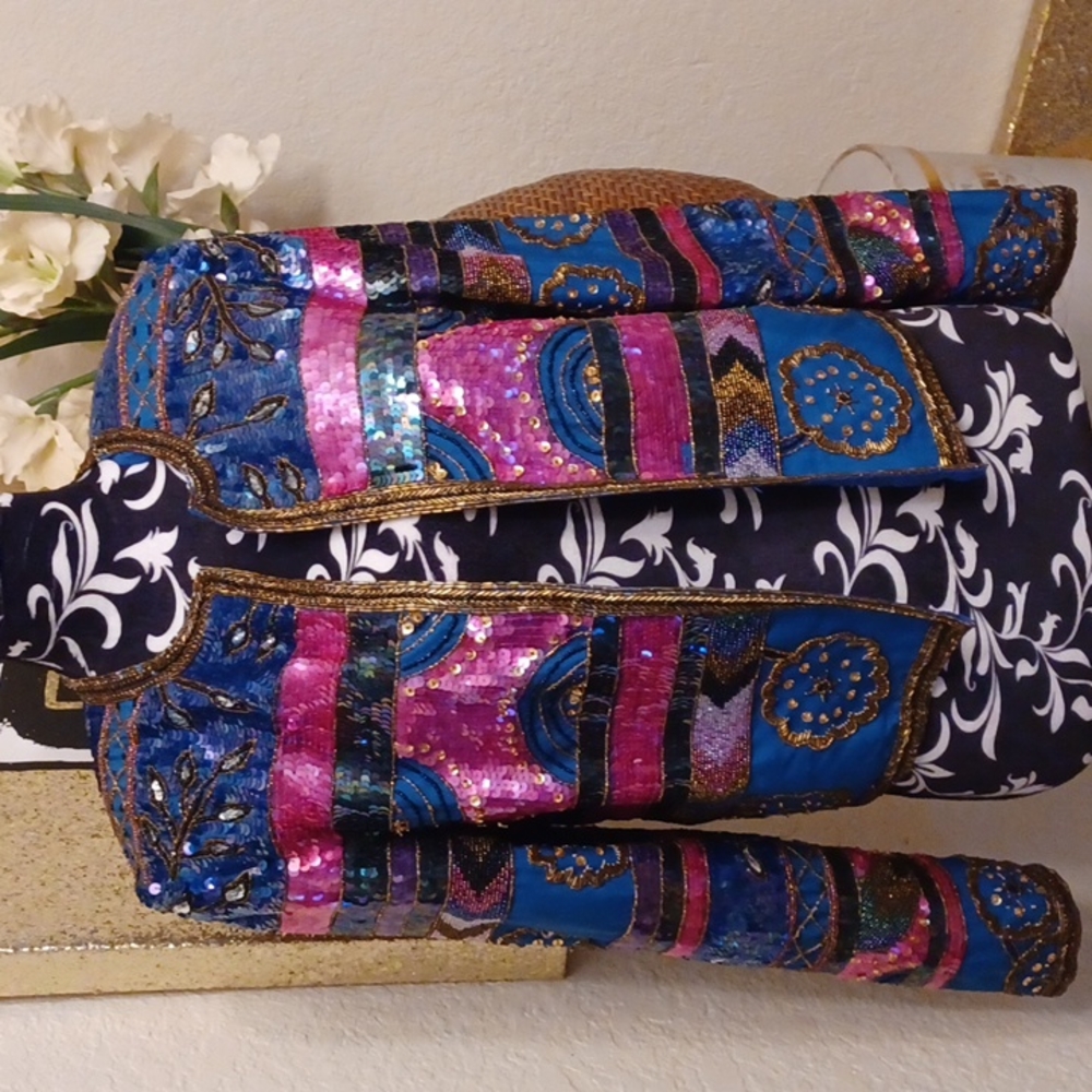 Sequin Beaded Jacket - image 1